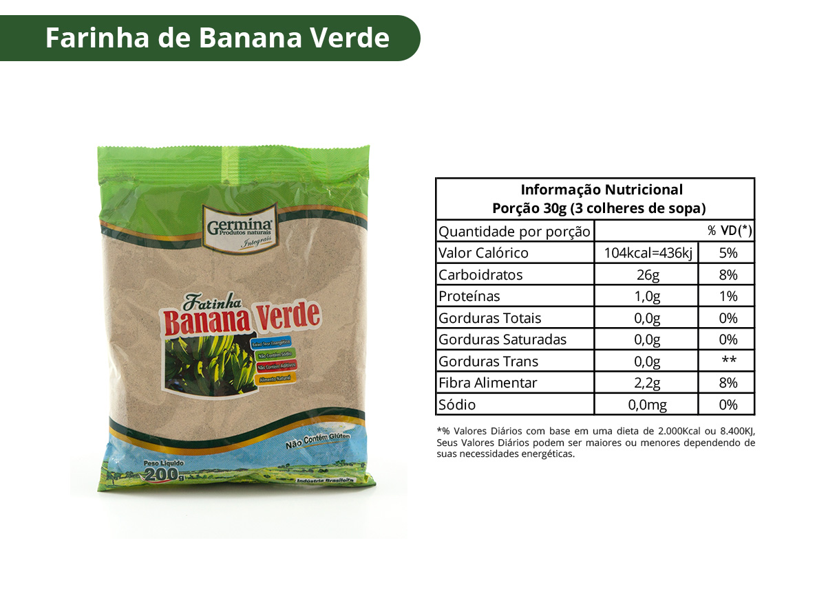 farinha banana verde